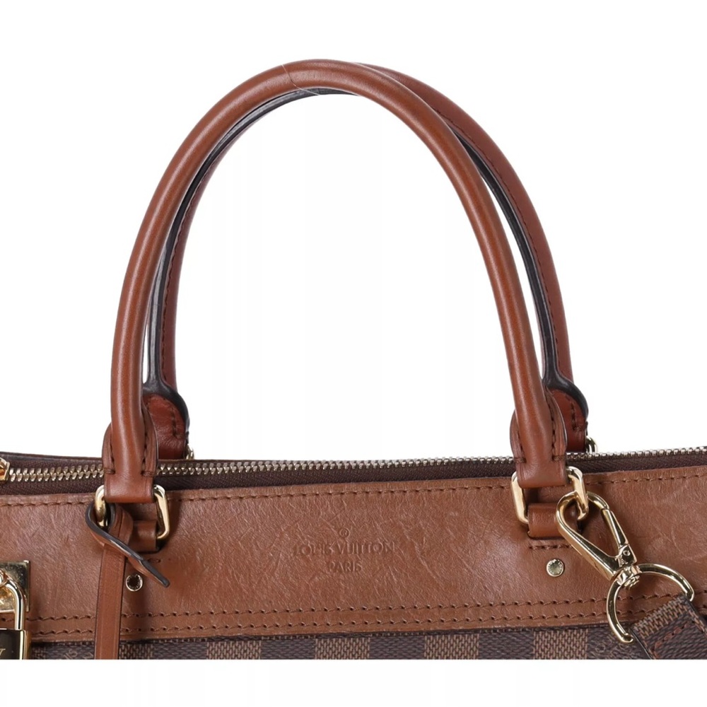 Louis Vuitton Damier Greenwich Brown Top Zip Tote N41337 - Picture 6 of 14